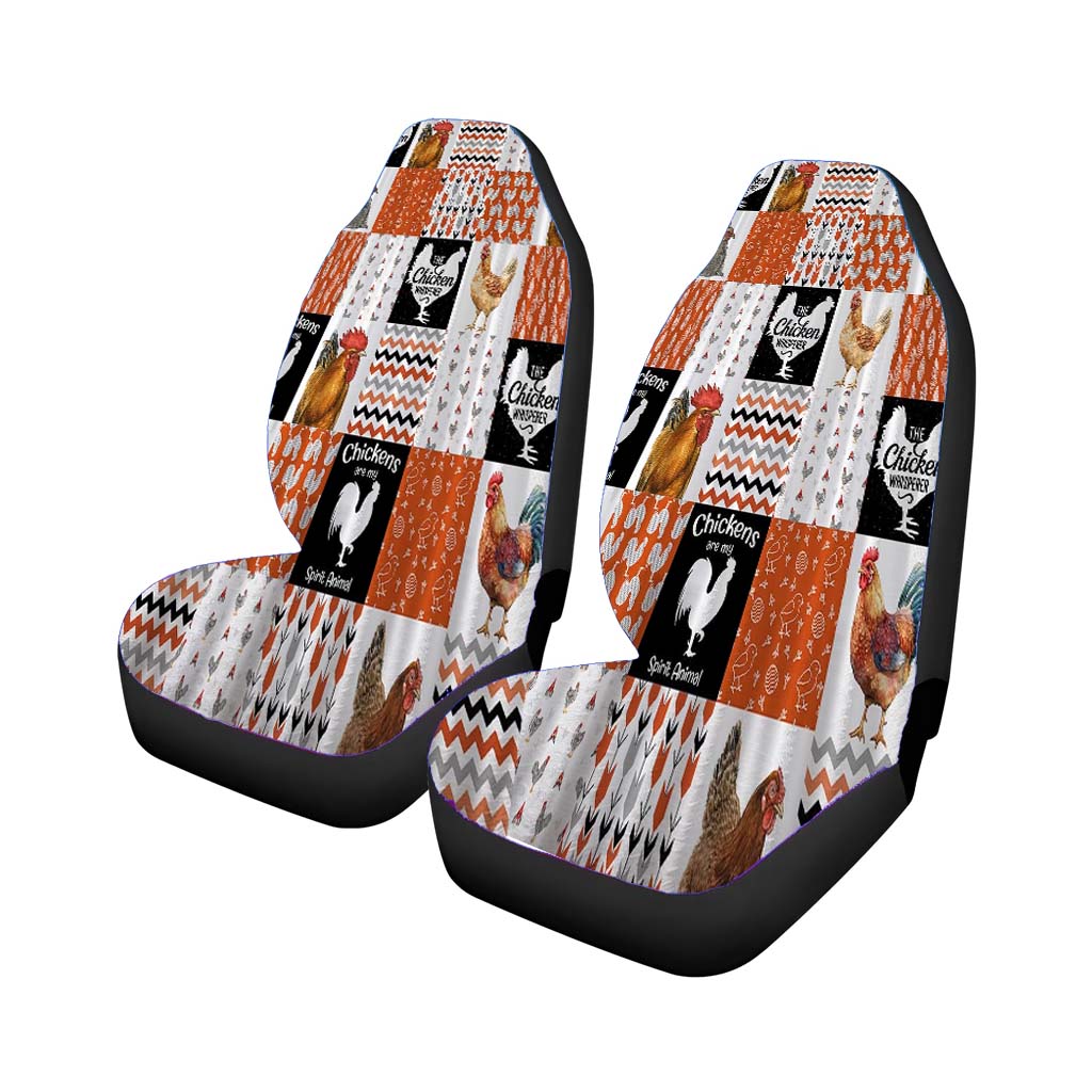 Vintage Style Chicken car Seat Covers