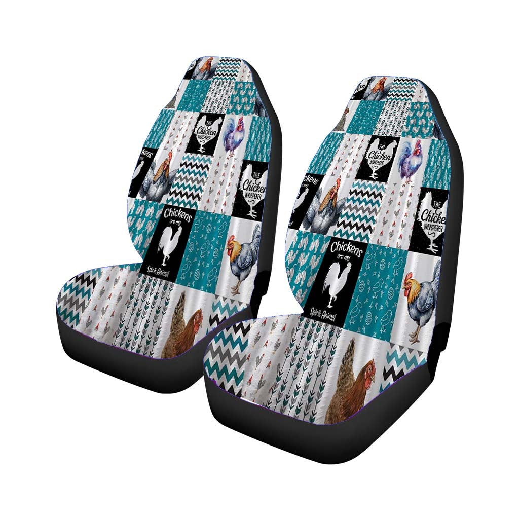 Vintage Style Chicken Shower Curtain car Seat Covers
