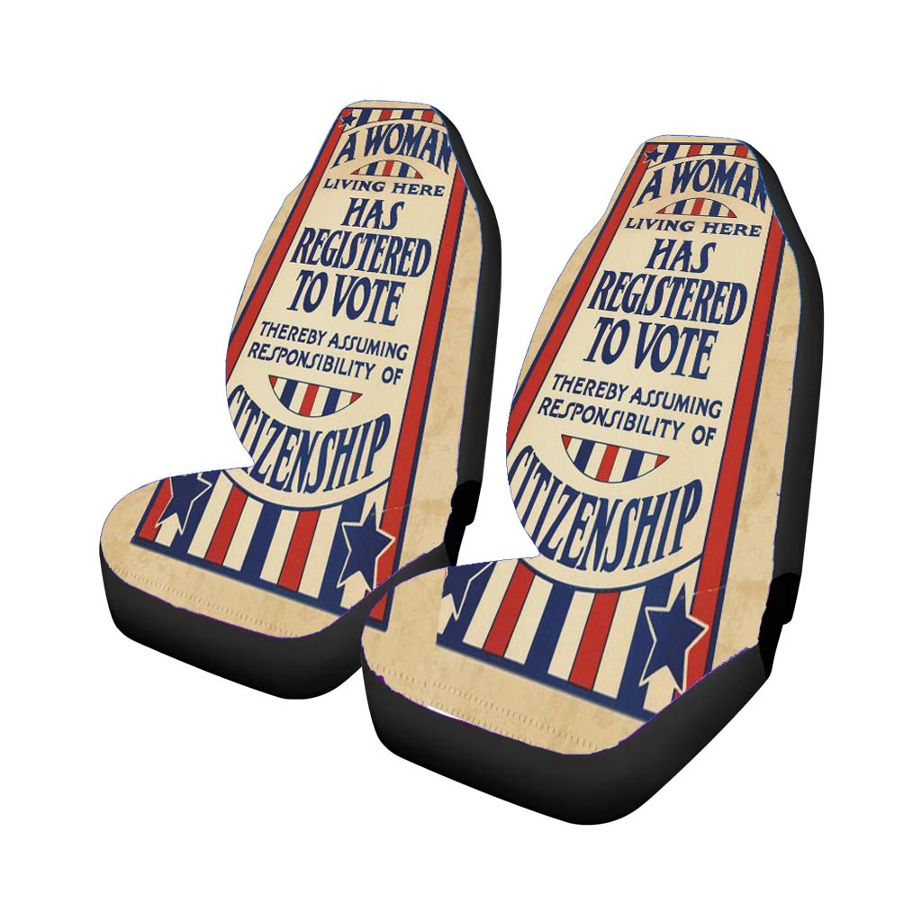 Vintage Women Voting Rights car Seat Covers