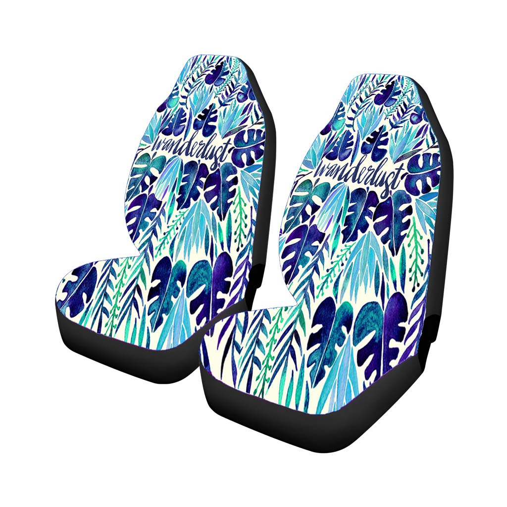 Wanderlust Leave Pattern car Seat Covers