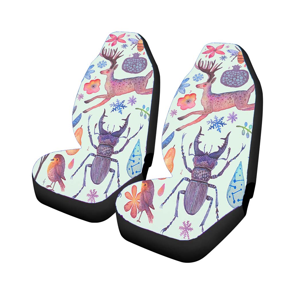 Water Colur Pattern Animal car Seat Covers