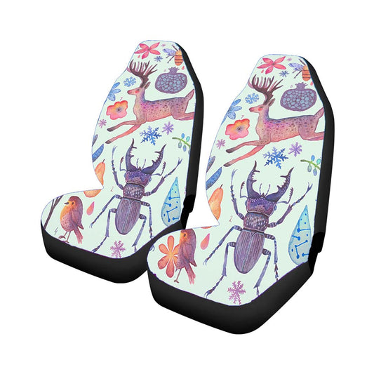 Water Colur Pattern Animal Car Seat Covers