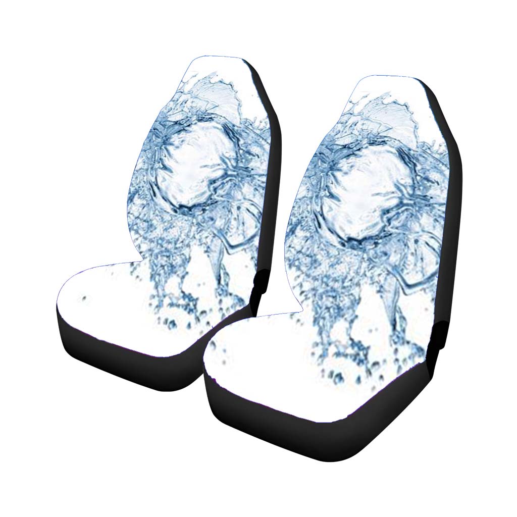 Water Splash Abstract White car Seat Covers