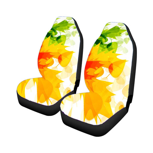 Watercolor Colorful Floral Car Seat Covers Universal Fit