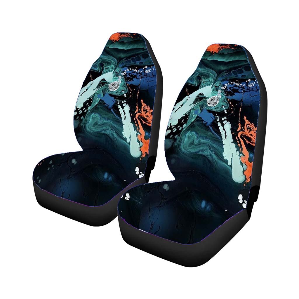 Watercolor Liquid Splater Abstract car Seat Covers