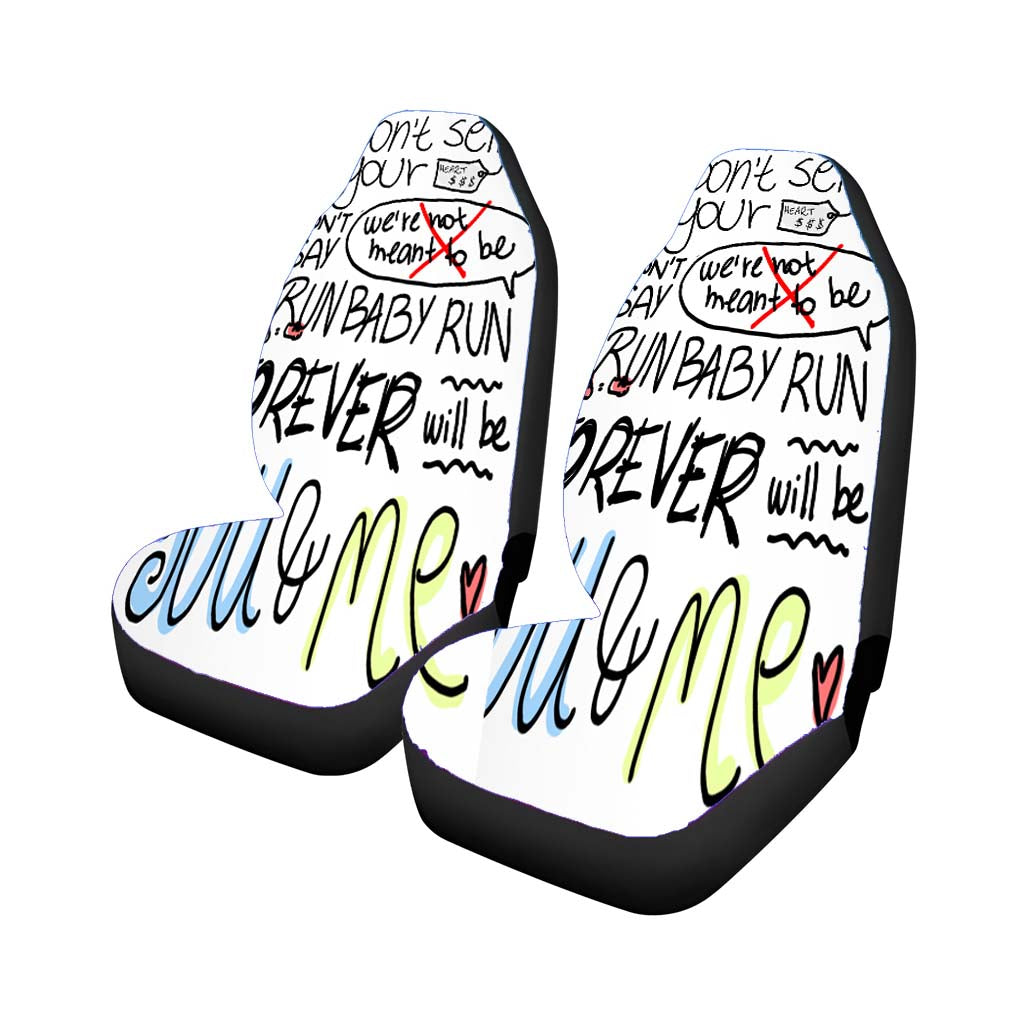 We The Kings Check Yes Juliet Lyric Cover car Seat Covers