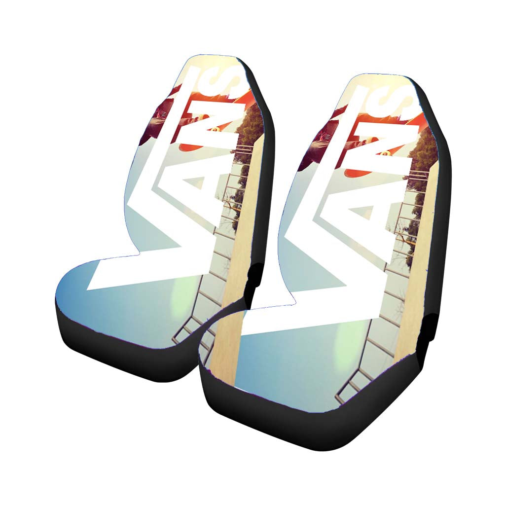 White Vans Logo Skateboarding car Seat Covers