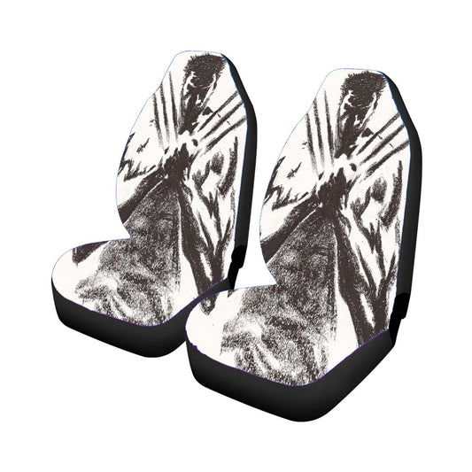 Wolverine Brown Sketch Car Seat Covers Universal Fit