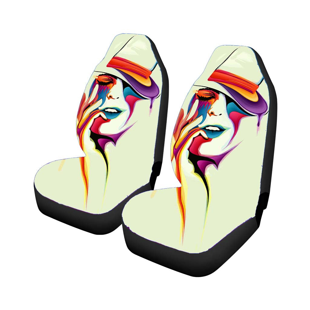Woman Abstract car Seat Covers