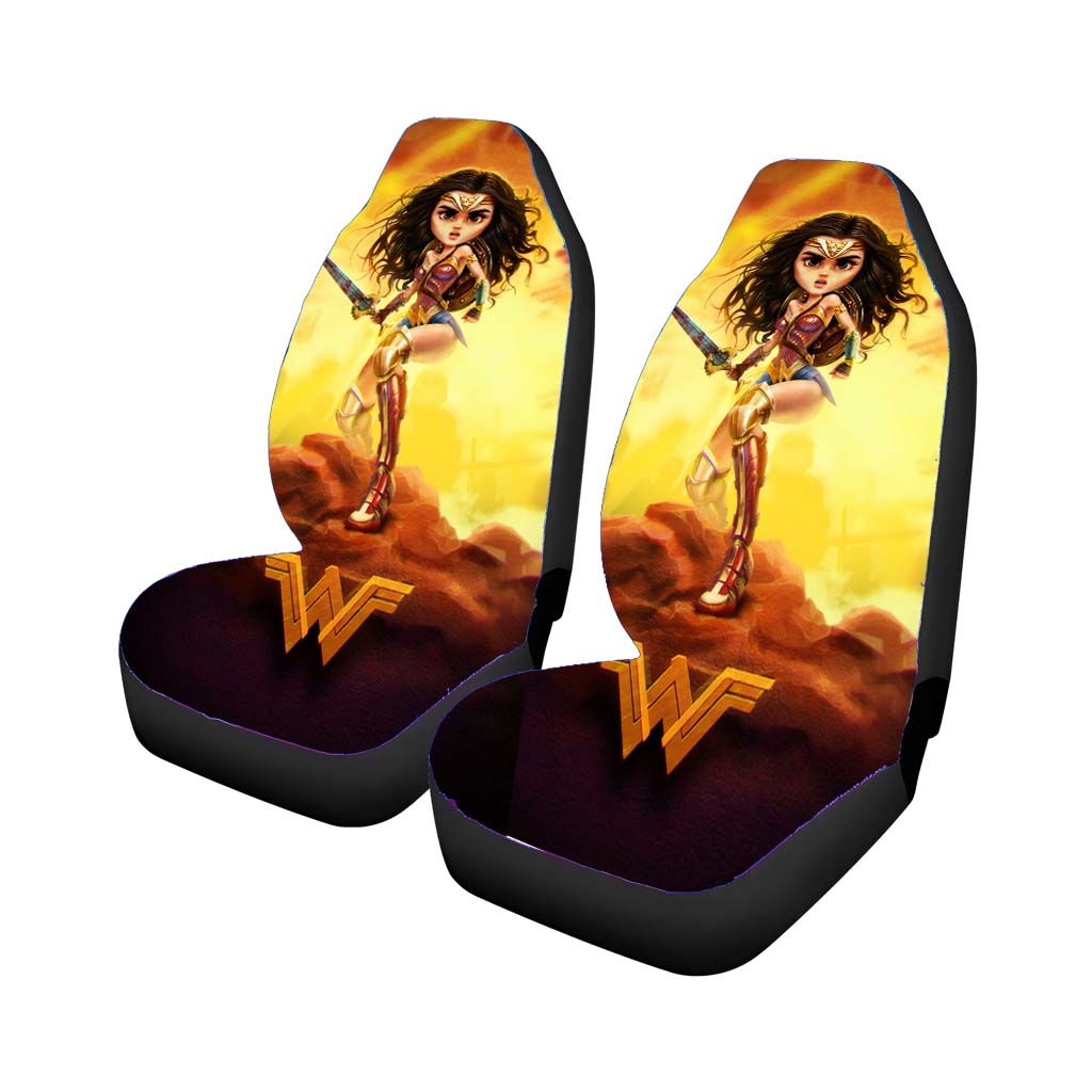 Wonder Woman Chibi Style Art car Seat Covers