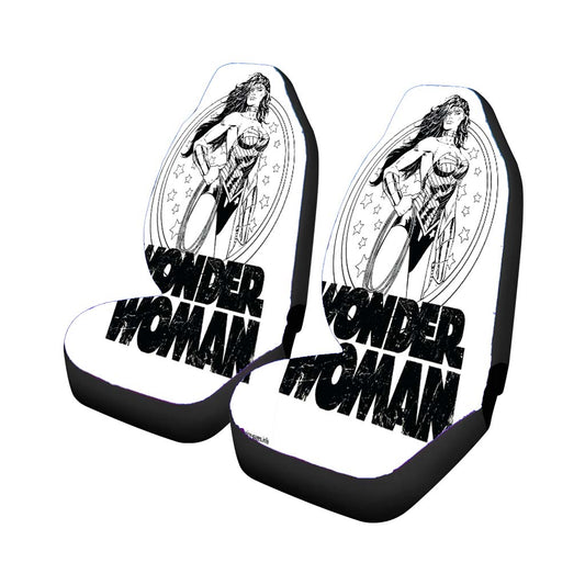 Wonder Woman Coloring Car Seat Covers Universal Fit