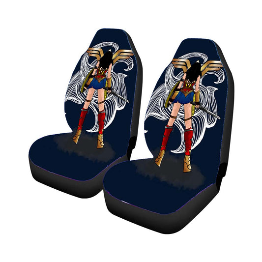 Wonder Woman Illustration Car Seat Covers Universal Fit