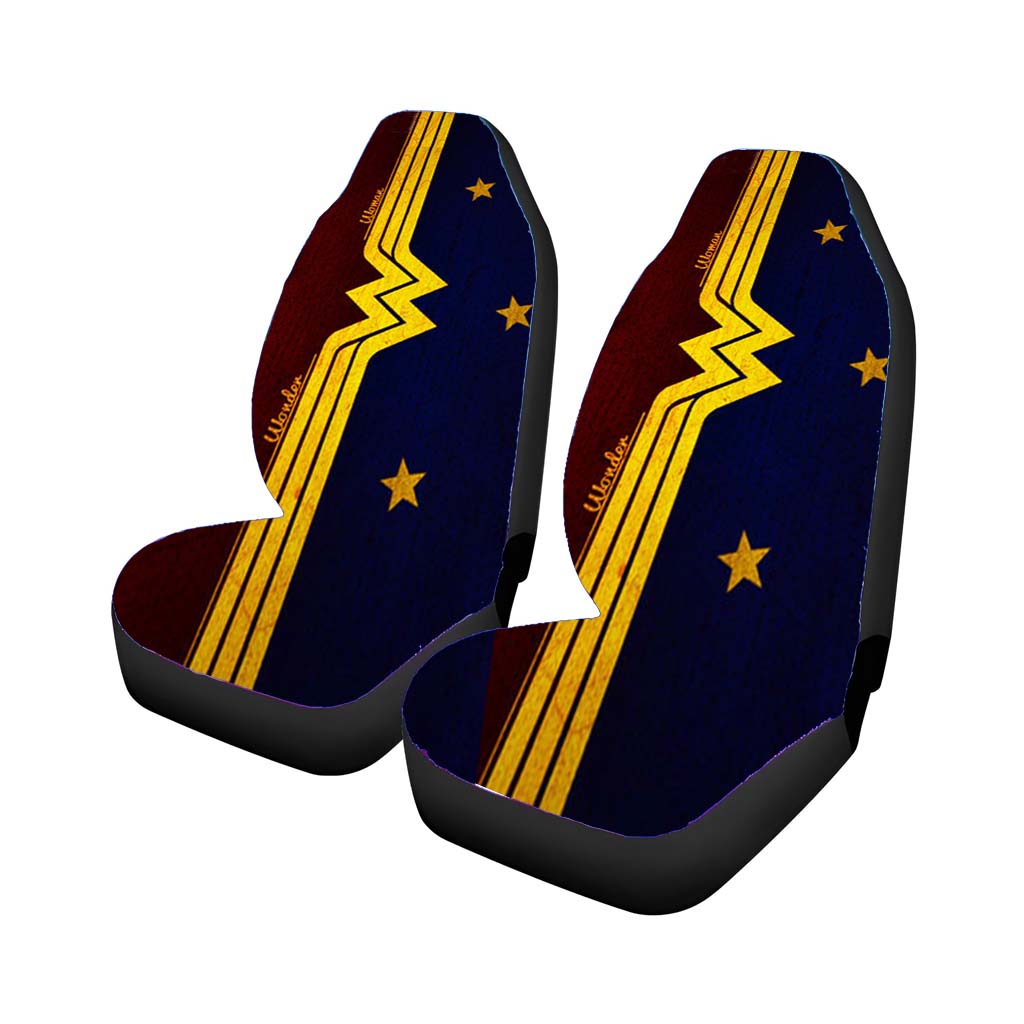 Wonder Woman Red Blue Logo car Seat Covers