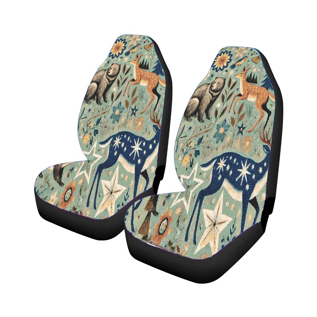 Woodland Whimsy Bear & Doe car Seat Covers
