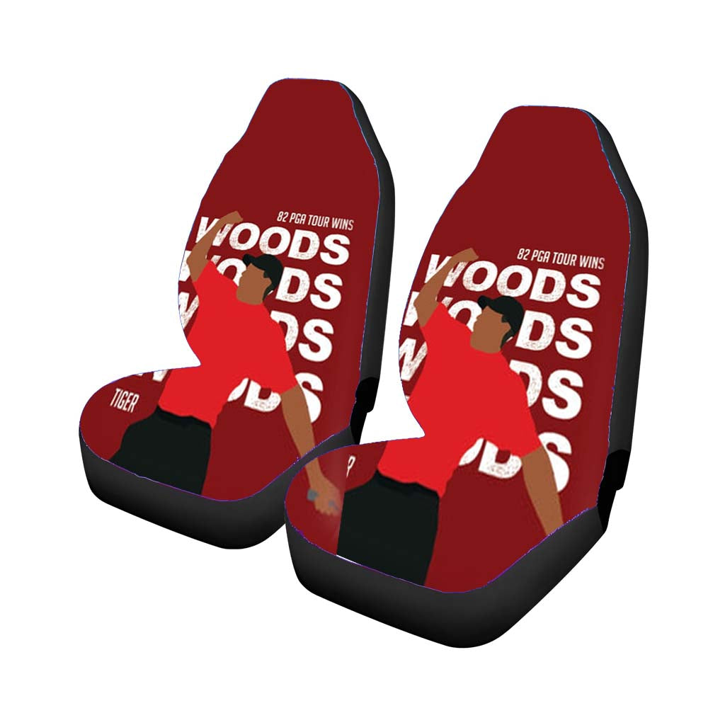 Woods Dark Red car Seat Covers