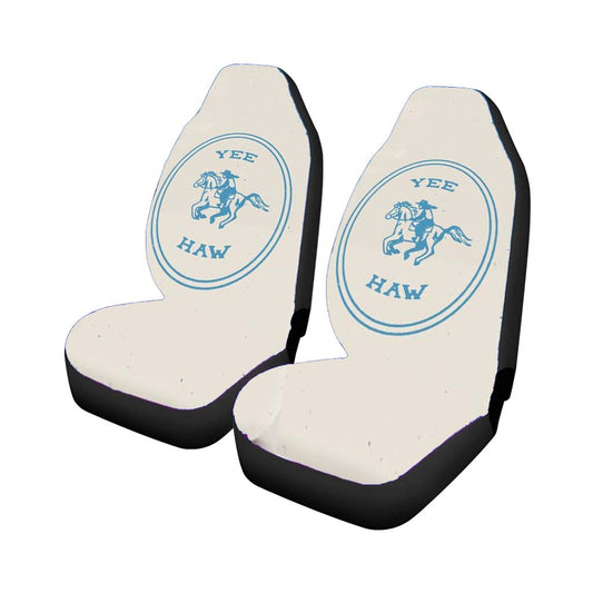 Yee Haw In Blue Car Seat Covers