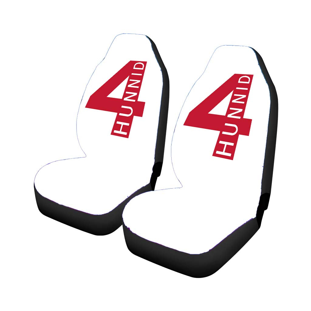 Yg 4Hunnid White Wallpaper car Seat Covers
