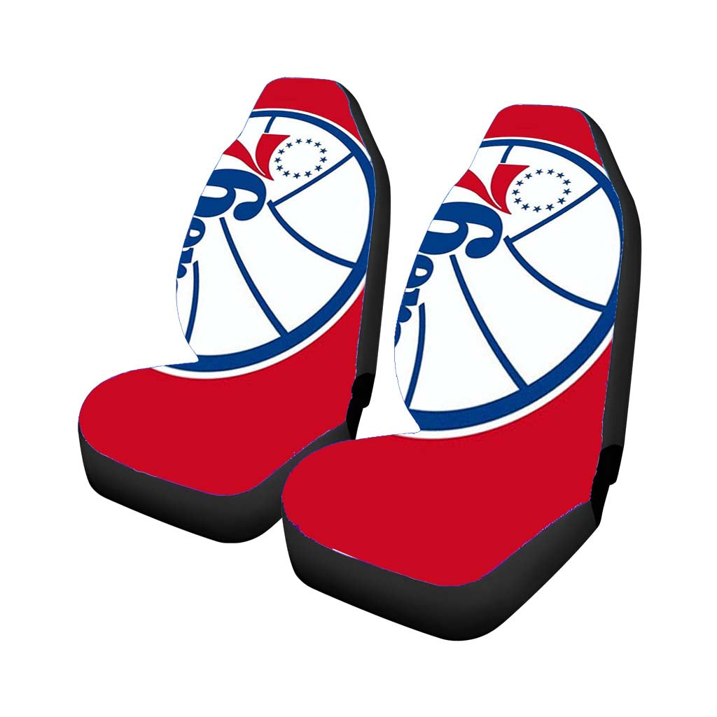 76ers blu white red Car Seat Covers