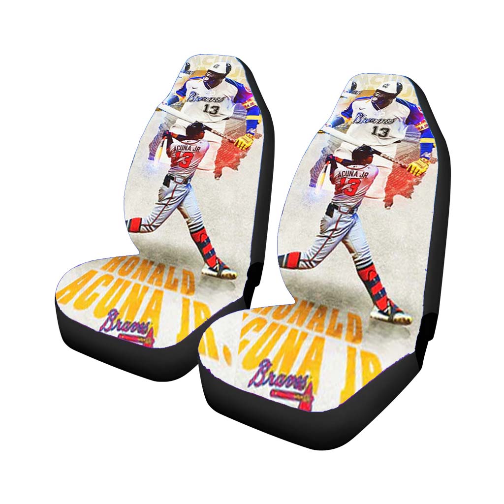 acuna jr atlanta braves nba Car Seat Covers