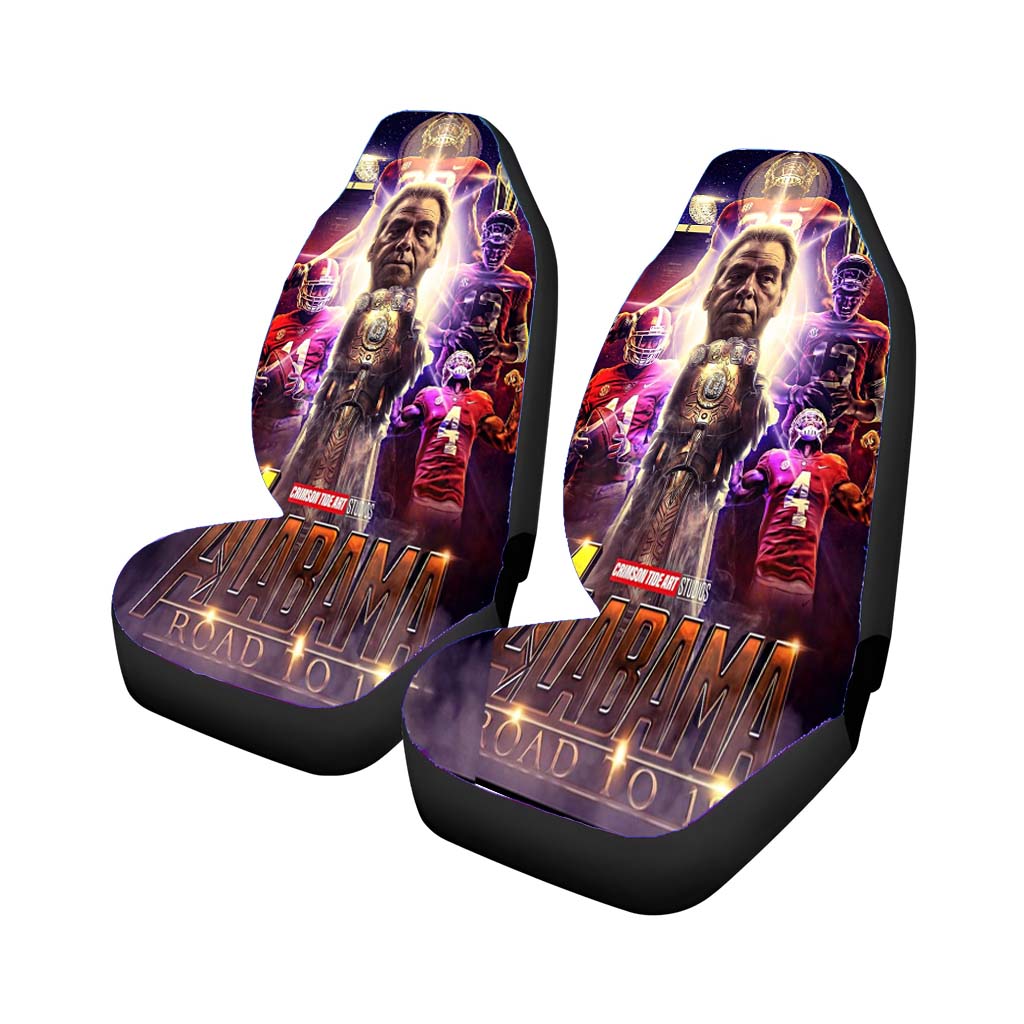 alabama football poster Car Seat Covers
