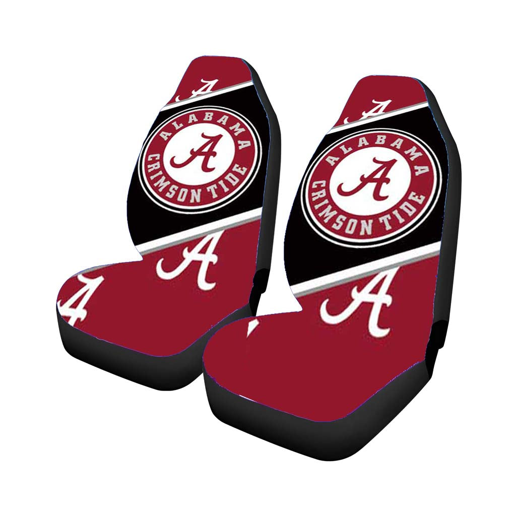 alabama ribbon logo Car Seat Covers