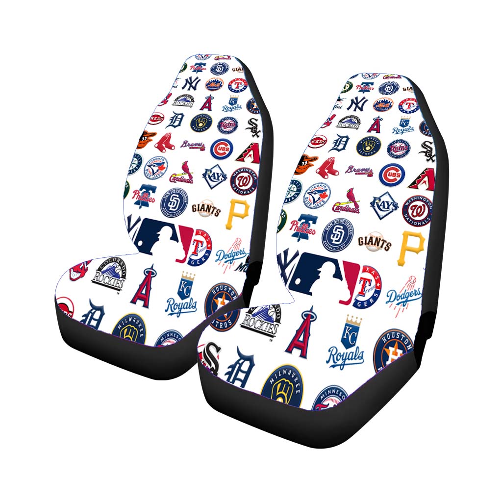 all baseball team mlb logo collage Car Seat Covers