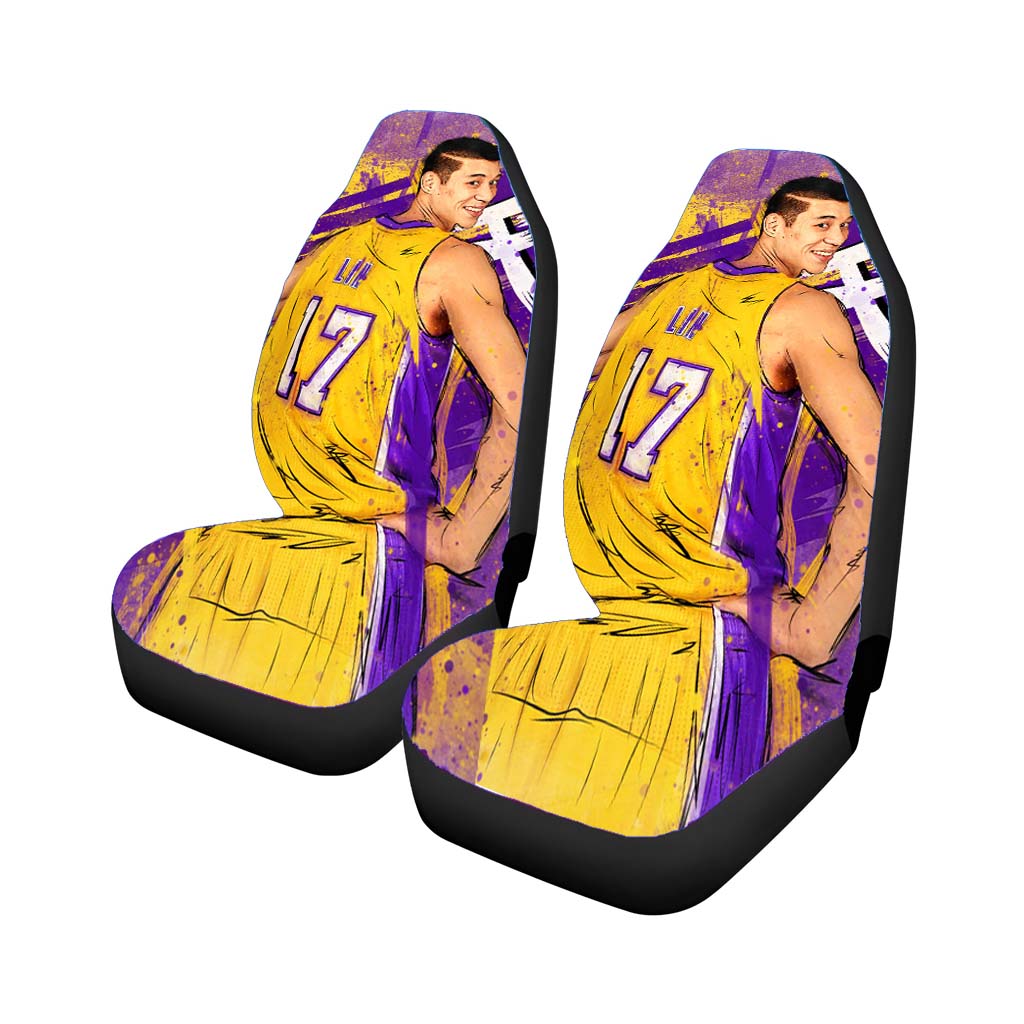 asia player nba lakers jeremy lin Car Seat Covers
