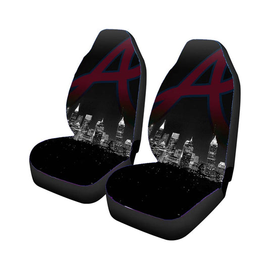 Atlanta Braves Night City Car Seat Covers