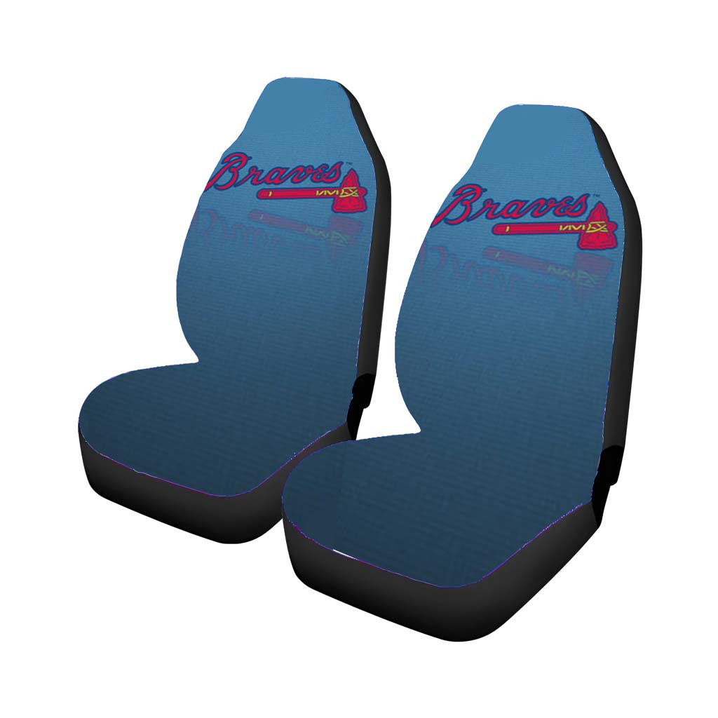 atlanta braves primary logo Car Seat Covers