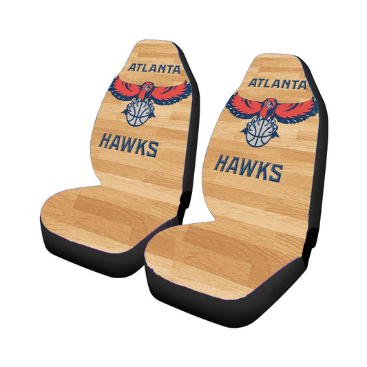 Atlanta Hawks Nba Wood Logo Car Seat Covers