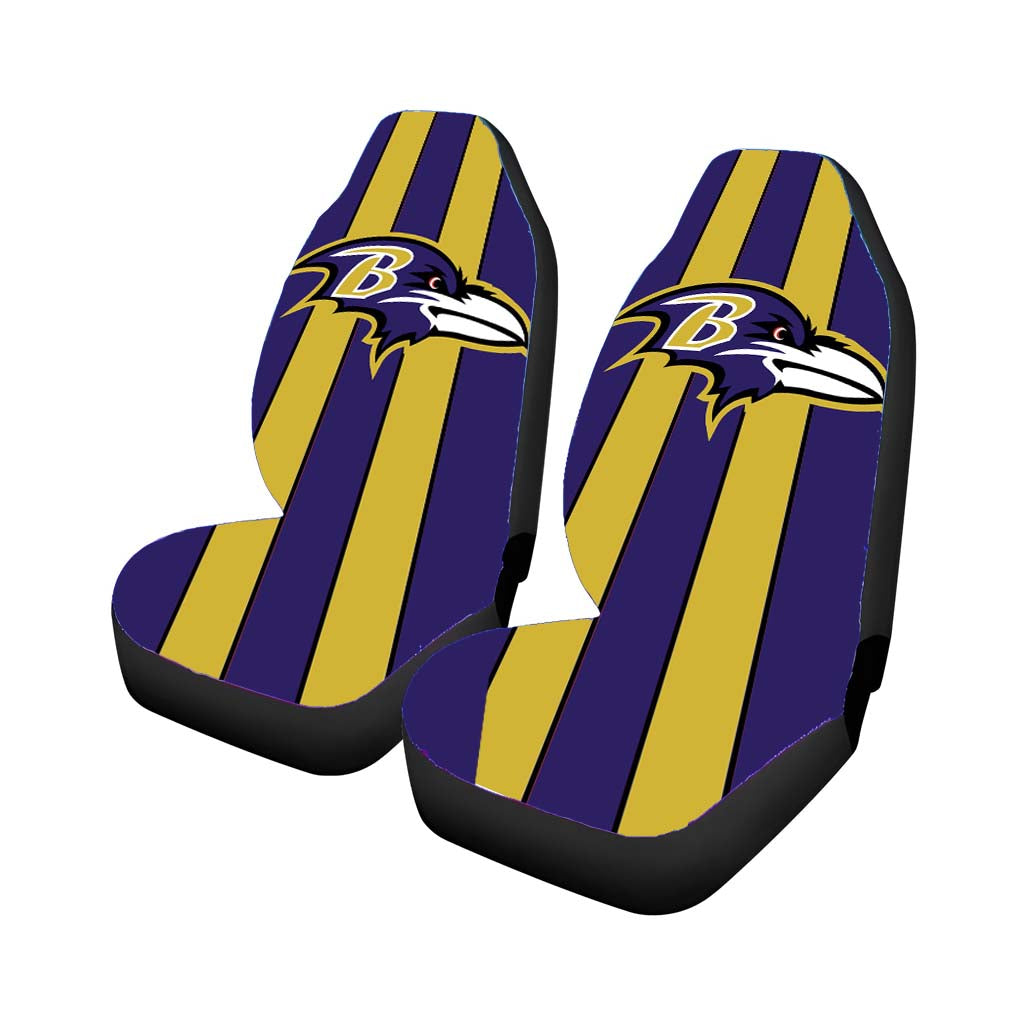baltimore ravens stripe football logo Car Seat Covers