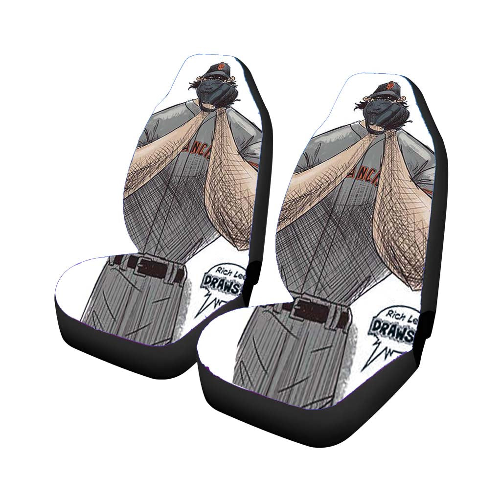 baseball america club cartoon Car Seat Covers