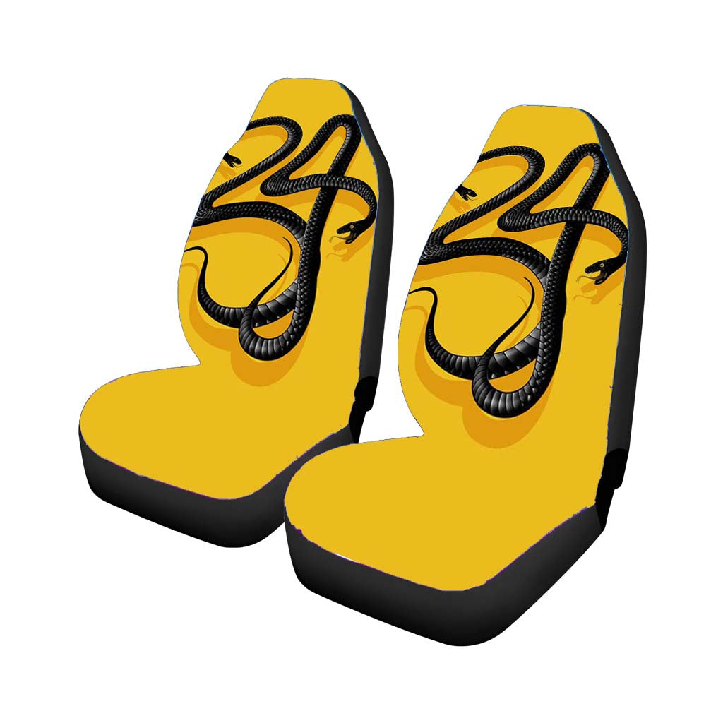 black mamba kobe bryant logo snake Car Seat Covers