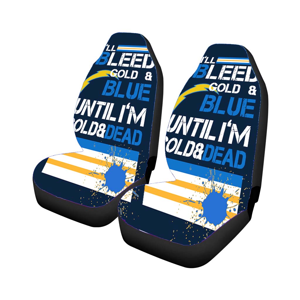 bleed gold and blue san diego chargers Car Seat Covers