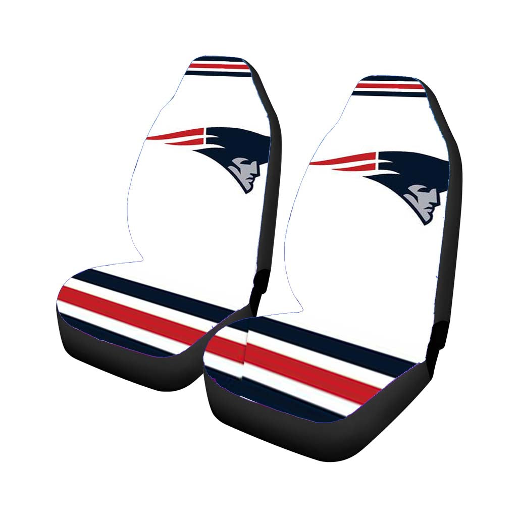 blue and red new england patriots logo Car Seat Covers