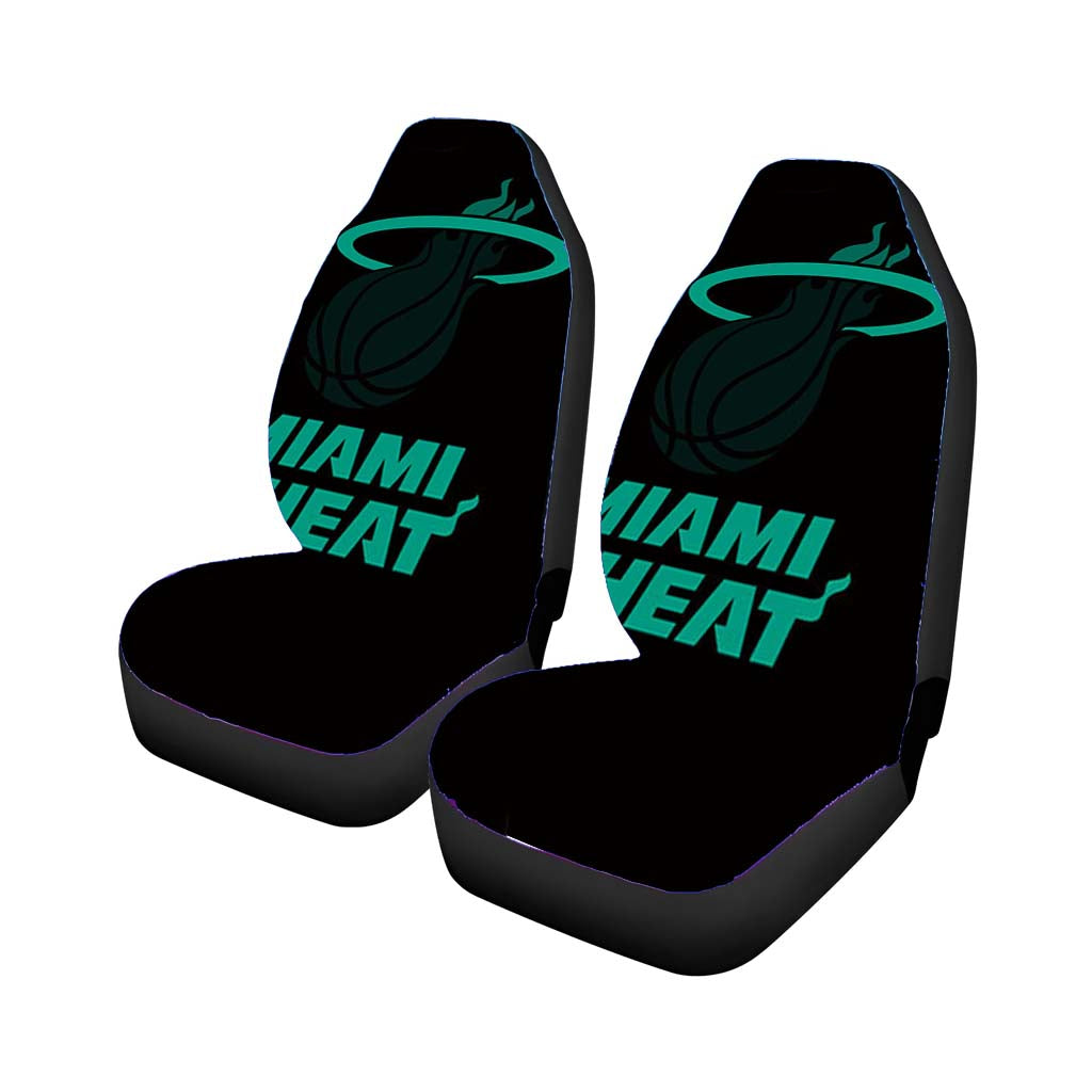 blue black miami heat Car Seat Covers