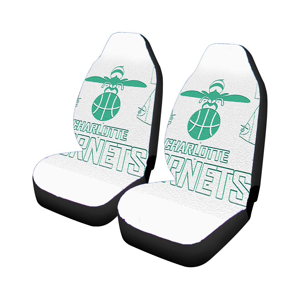 blue white charlotte hornets Car Seat Covers