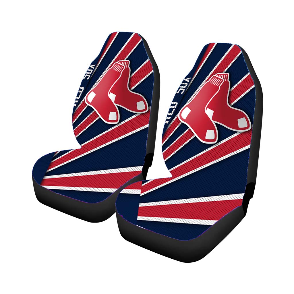 boston red sox stripe Car Seat Covers