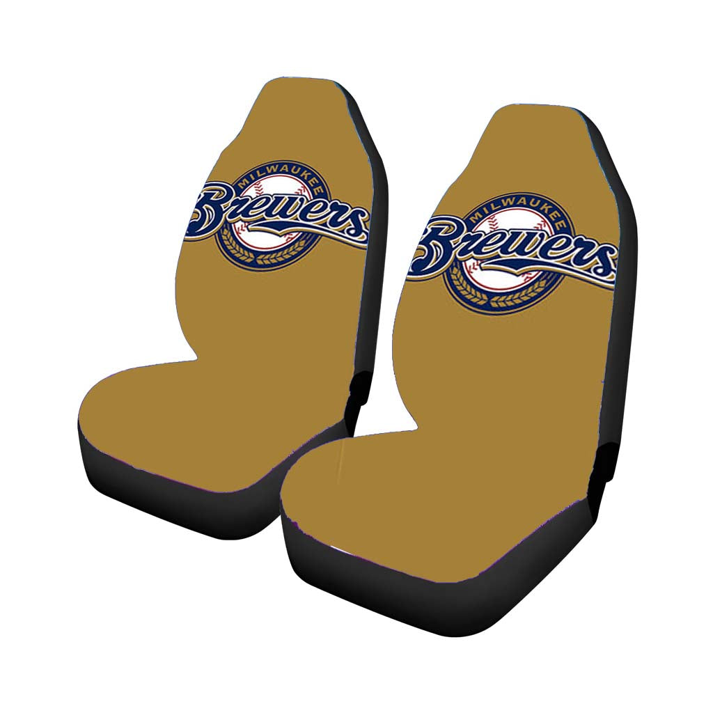 brewers baseball logo gold Car Seat Covers