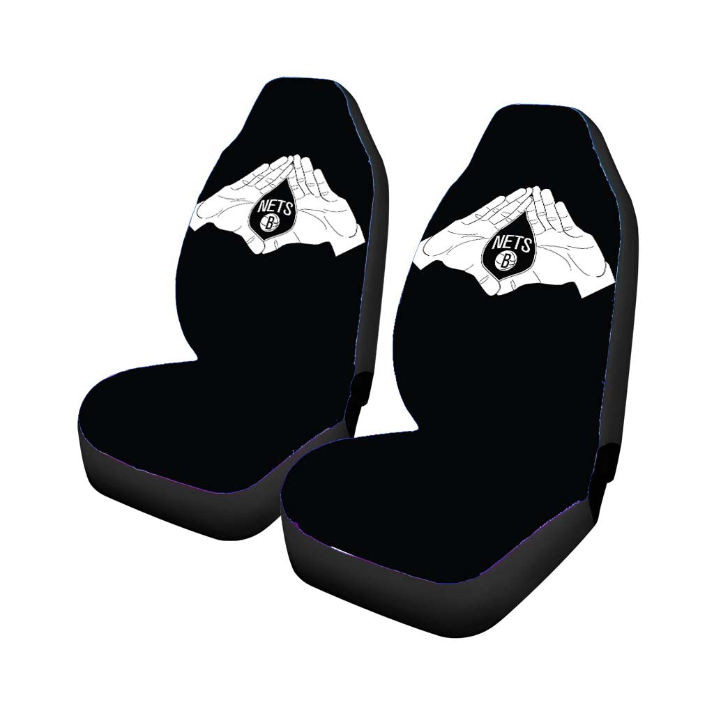 brooklyn nets logo according to jay Car Seat Covers