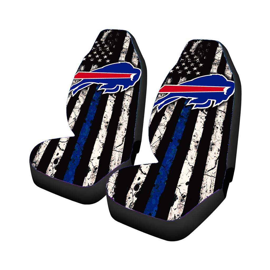 buffalo bills blue thin Car Seat Covers