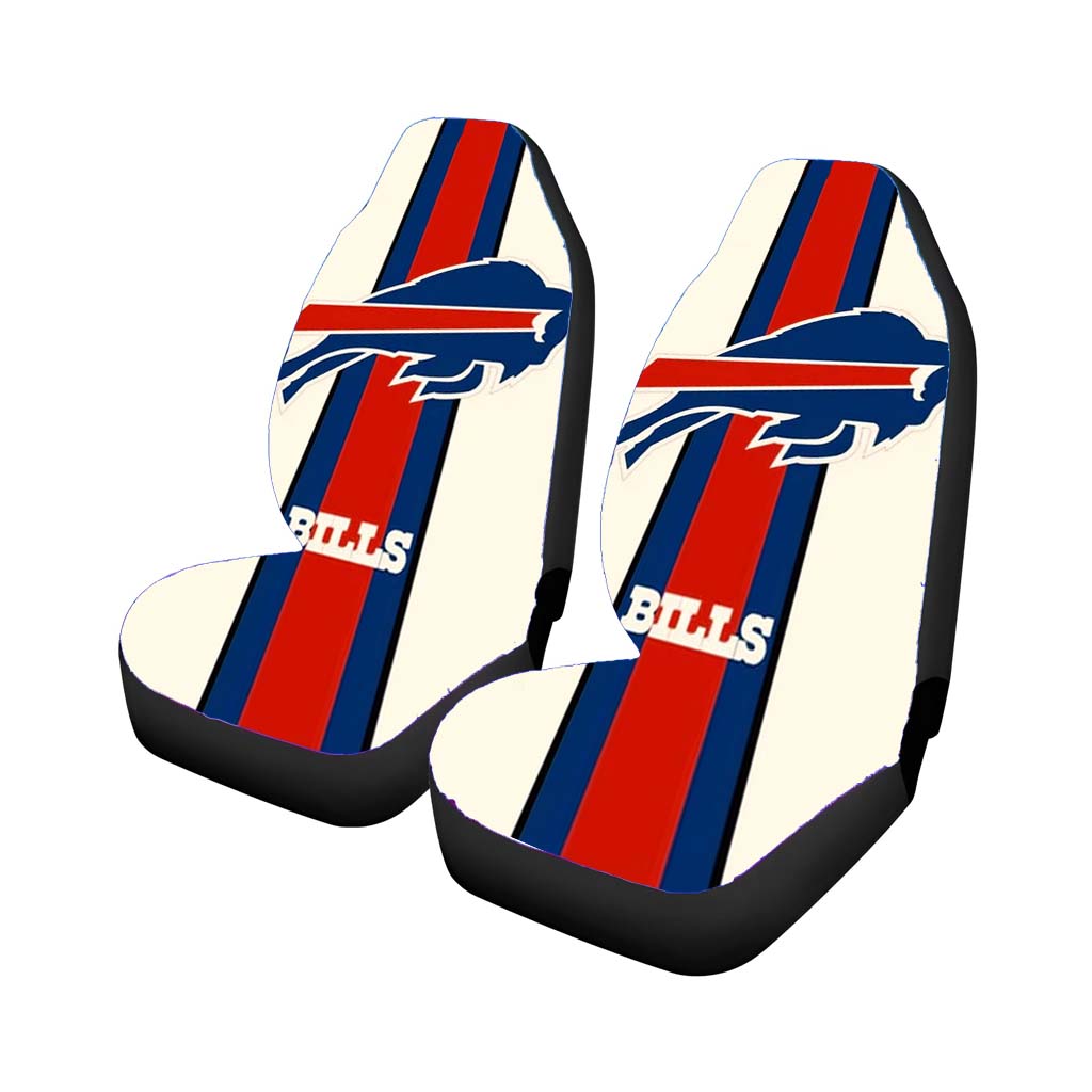 buffalo bills white Car Seat Covers