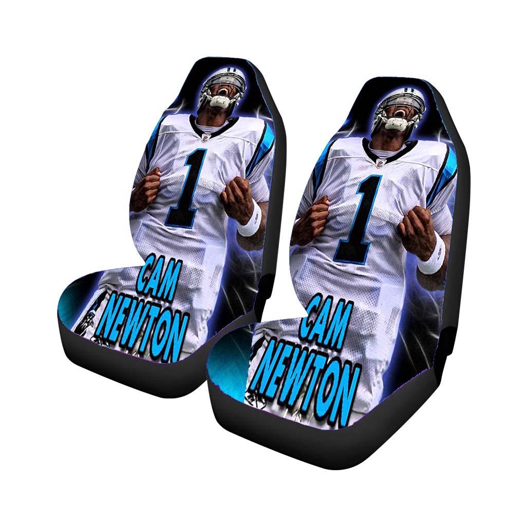 cam newton panthers eyes Car Seat Covers