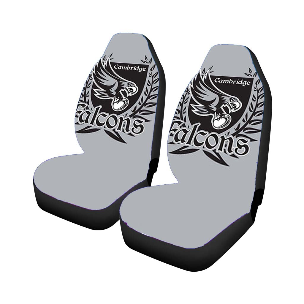 cambridge falcons logo silver Car Seat Covers