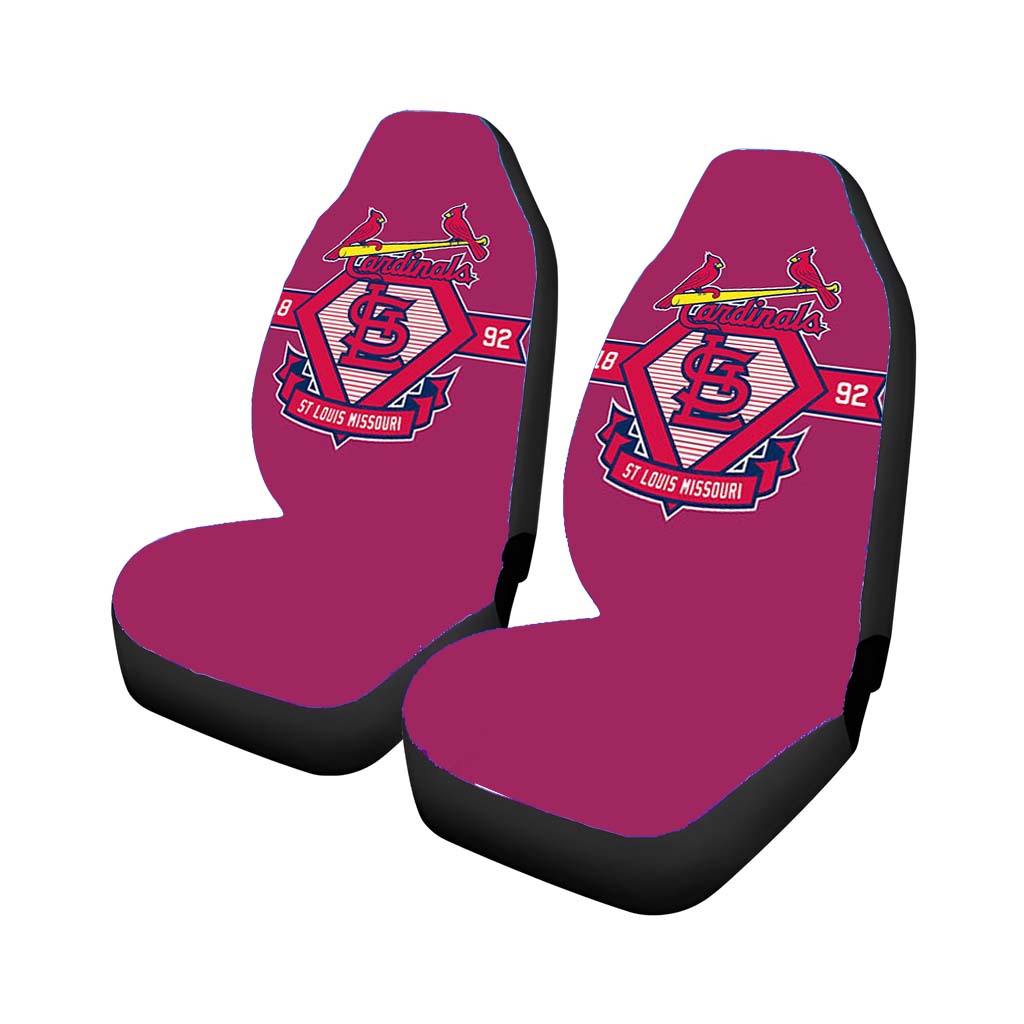 cardinals pink Car Seat Covers