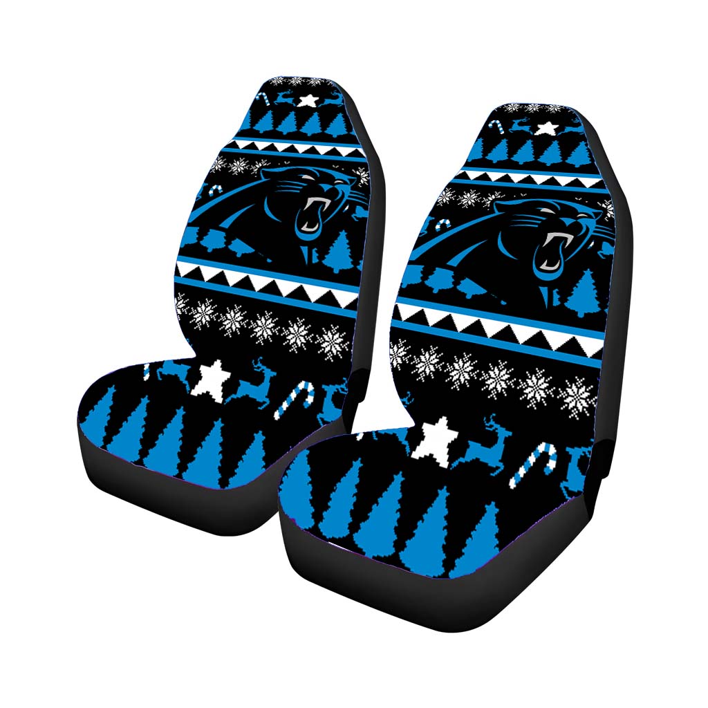carolina panthers christmas sweater Car Seat Covers