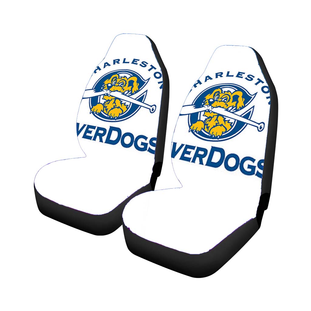 charleston river dogs baseball logo white Car Seat Covers