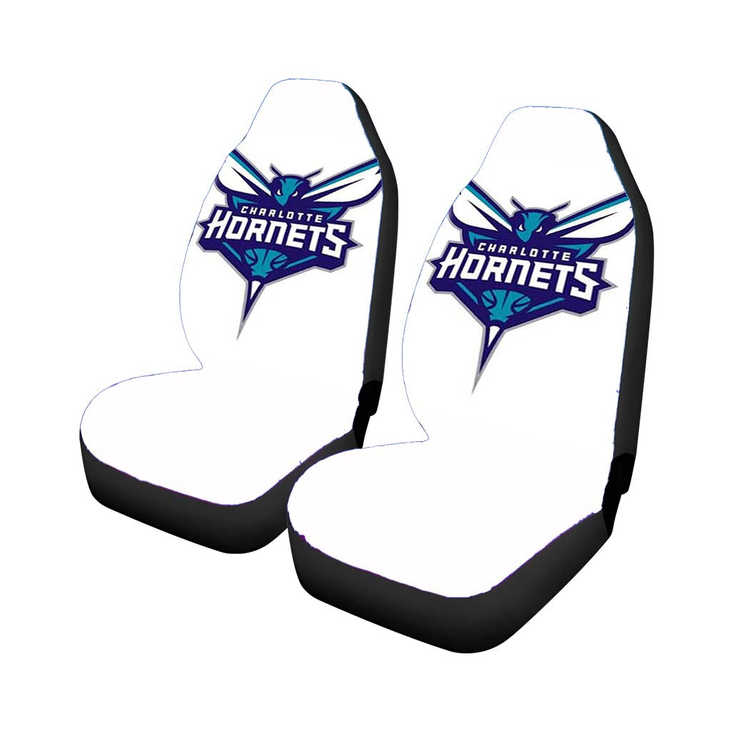 charlotte hornets 2 Car Seat Covers