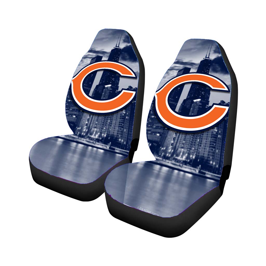 chicago bears emblem Car Seat Covers