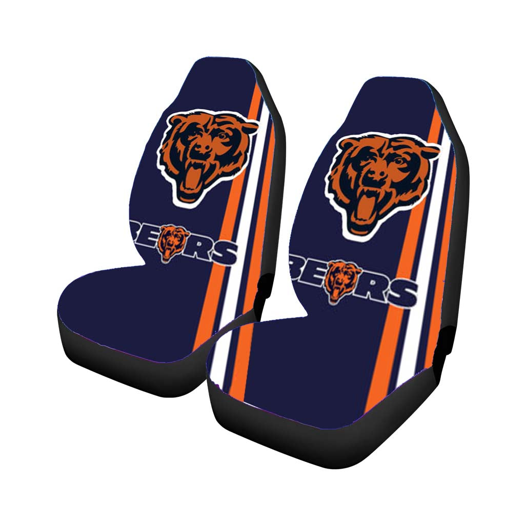 chicago bears nfl stripe Car Seat Covers